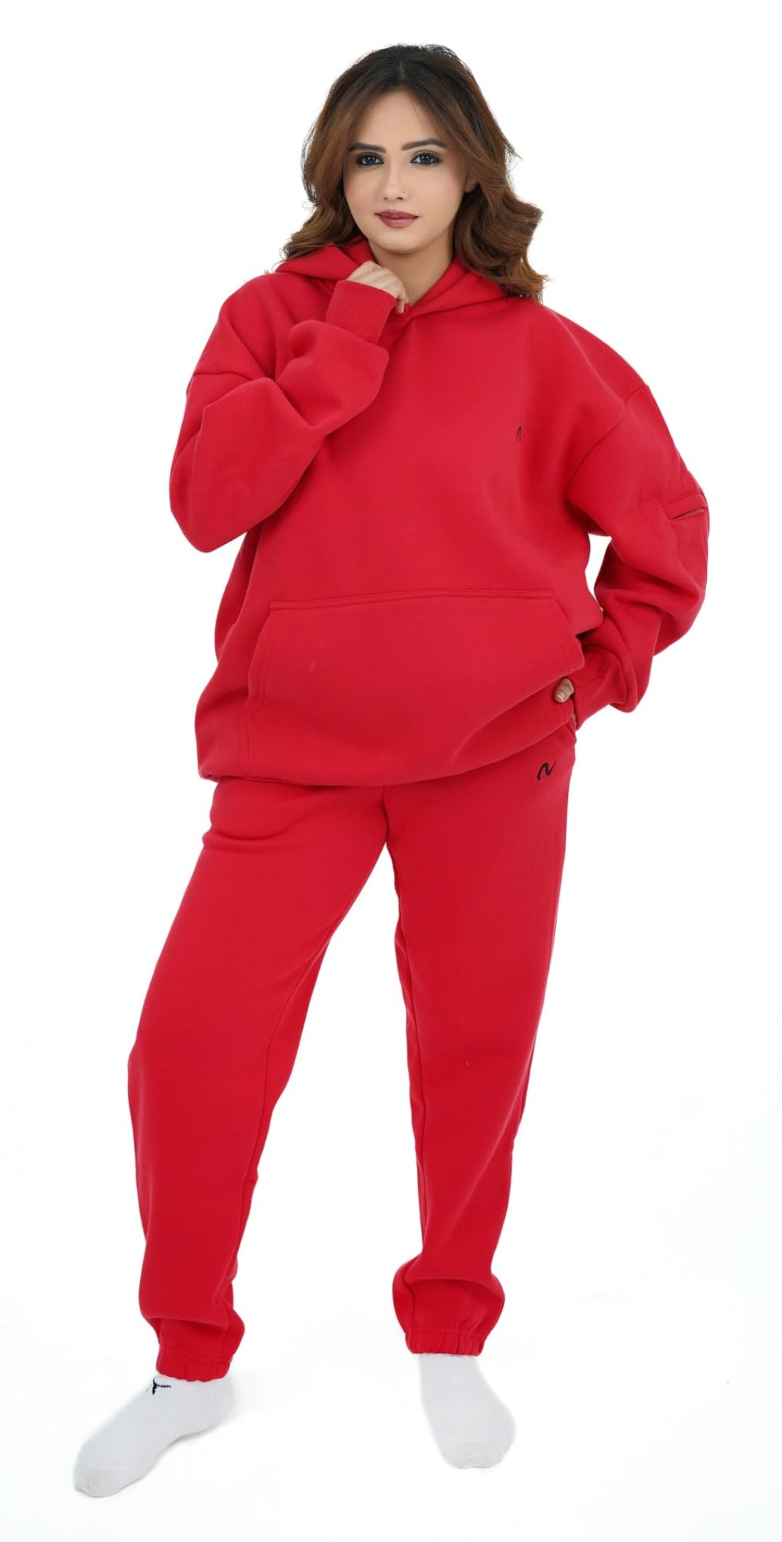 NoorVogue Heavyweight Oversized Quarter Zip Hoodie for Men & Women Premium Fleece Streetwear Style