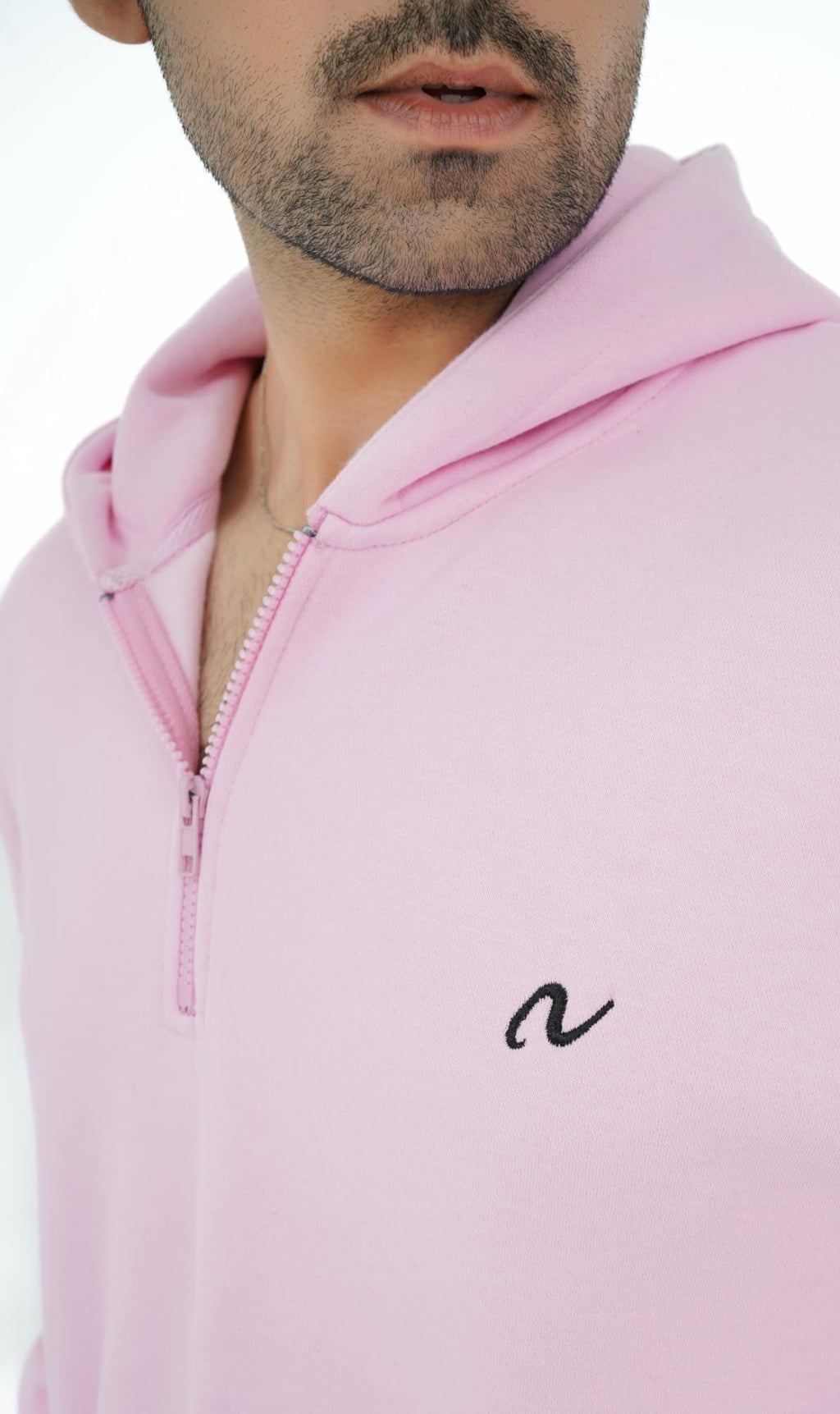 NoorVogue Heavyweight Oversized Quarter Zip Hoodie for Men & Women Premium Fleece Streetwear Style