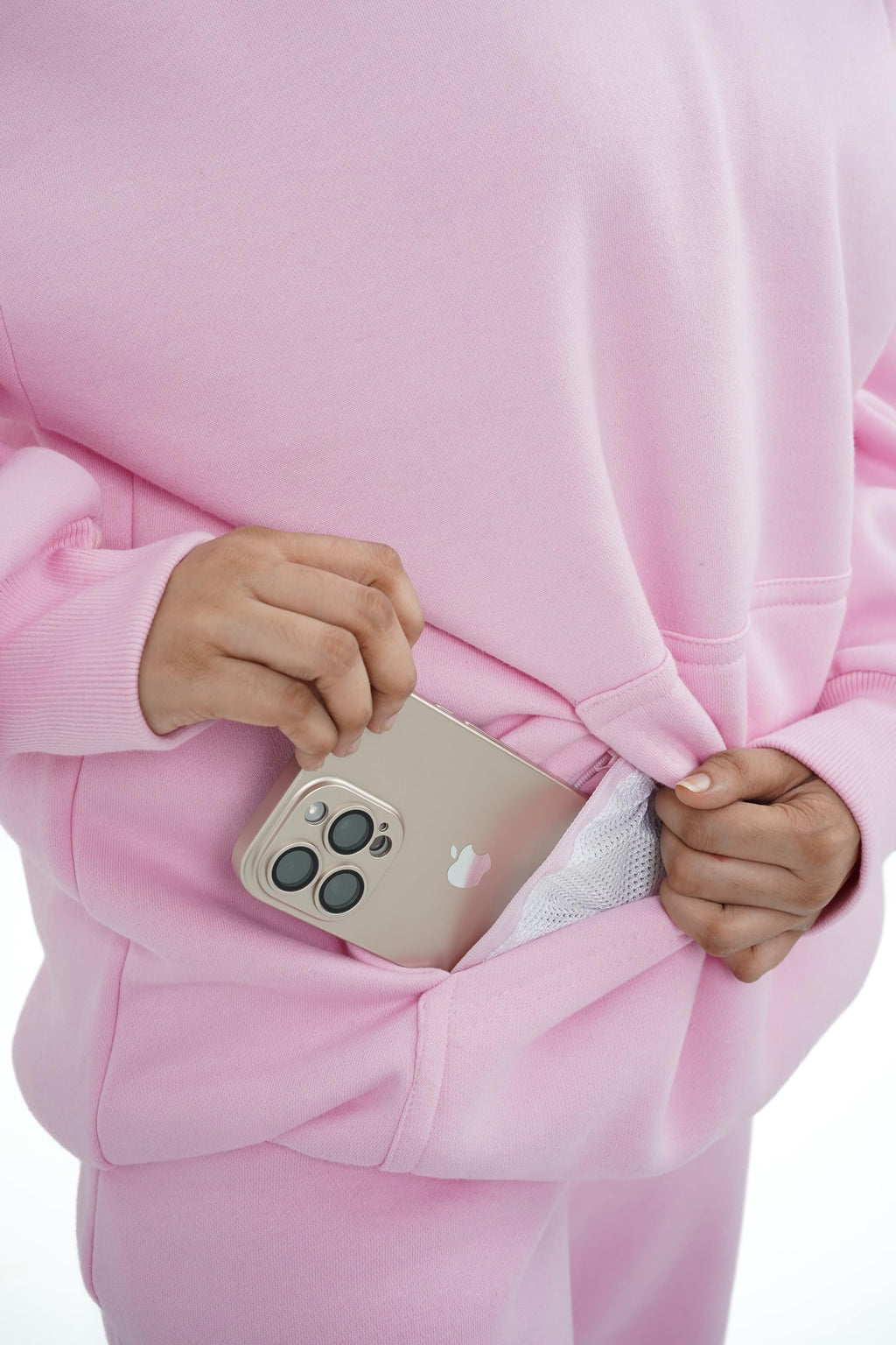 NoorVogue Heavyweight Oversized Fleece Hoodie Unisex Premium Comfort Pullover Mesh Pocket