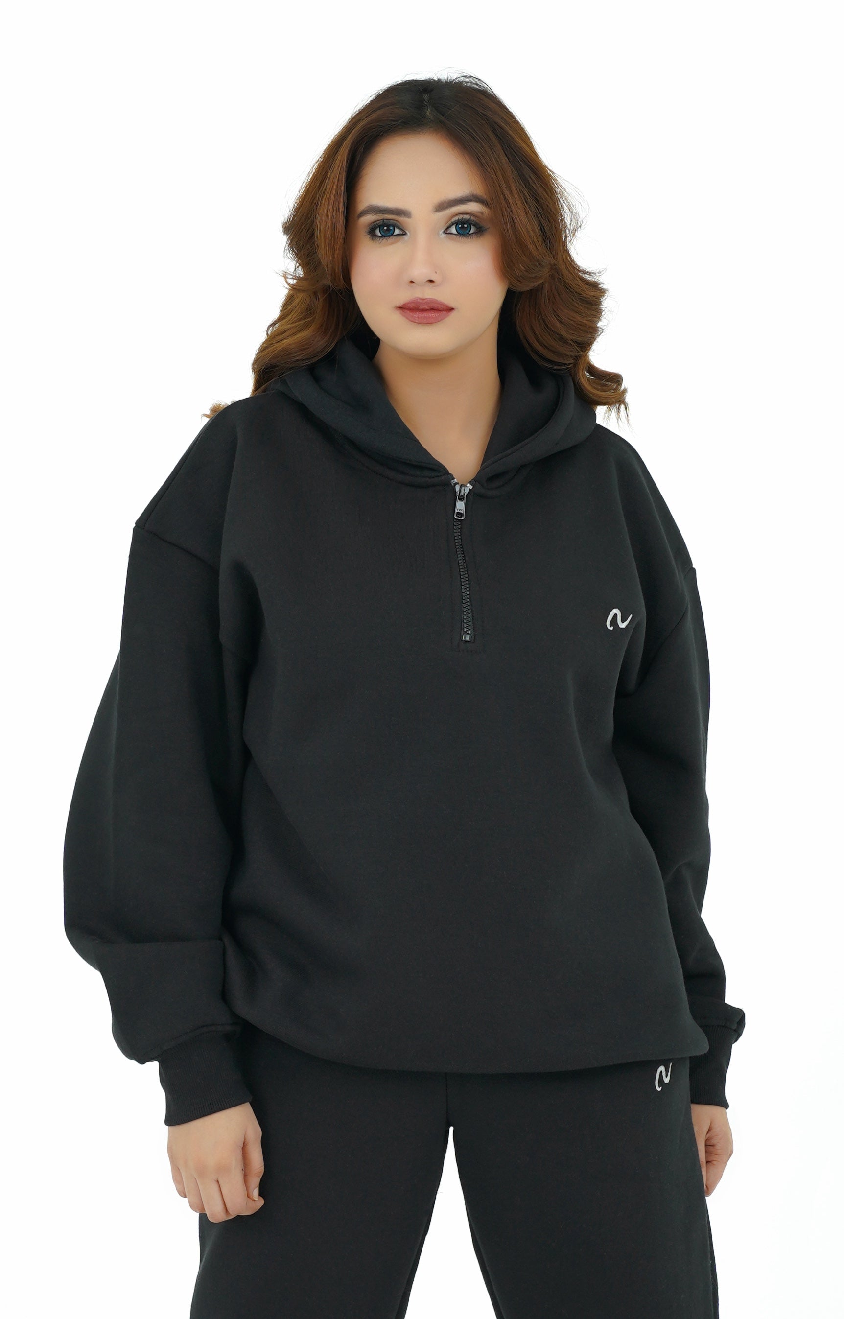 Heavyweight Oversized Quarter Zip Hoodie - Premium Streetwear Style