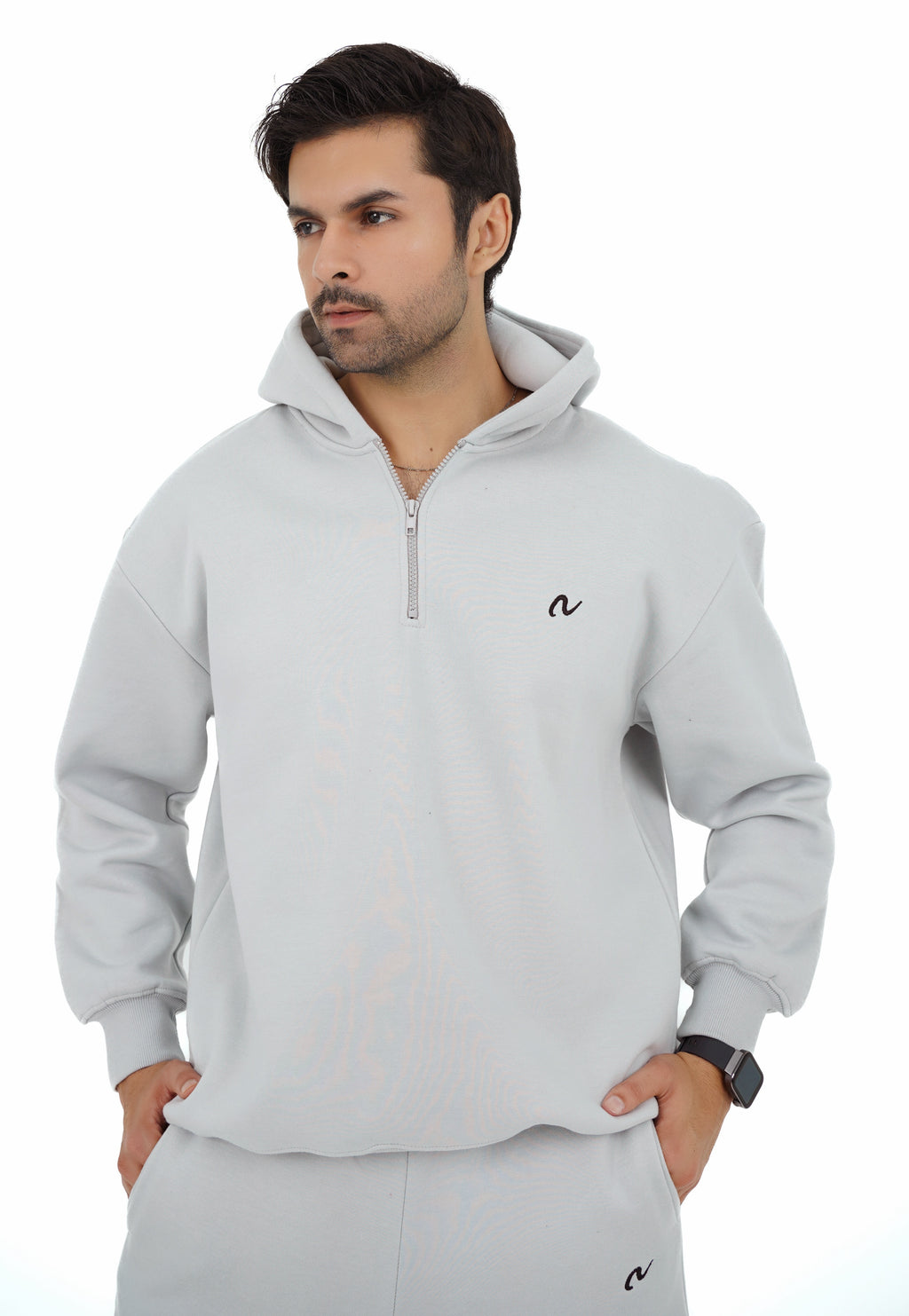 Heavyweight Oversized Quarter Zip Hoodie - Premium Streetwear Style